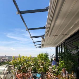 Argus pergola on the hotels attic terrace